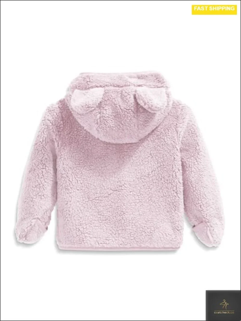 Baby Full Zip Fleece Hoodie with Mittens & Bear Ears